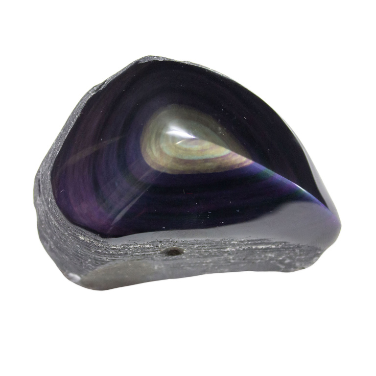 Rainbow Obsidian Top Polished Freeform Crystal Vaults