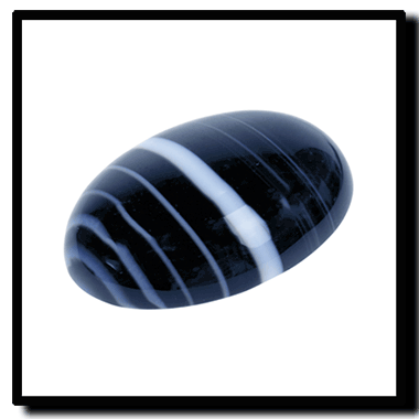 Onyx Details about    Black Tumbled Crystal Specimen with Description Card 1