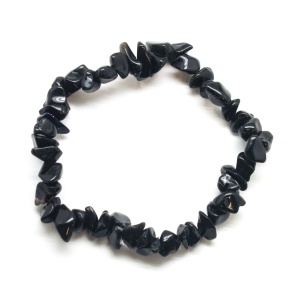 Obsidian Chip Bracelet-0