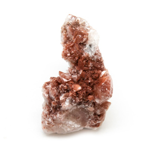 Red Hematite Quartz with Chalcopyrite Cluster-0