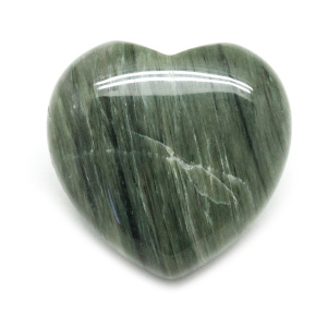Green Hair Jasper Heart-0
