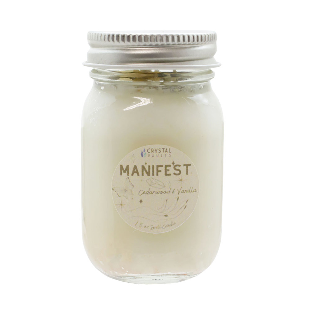 Manifest Spell Candle - Crystal Vaults