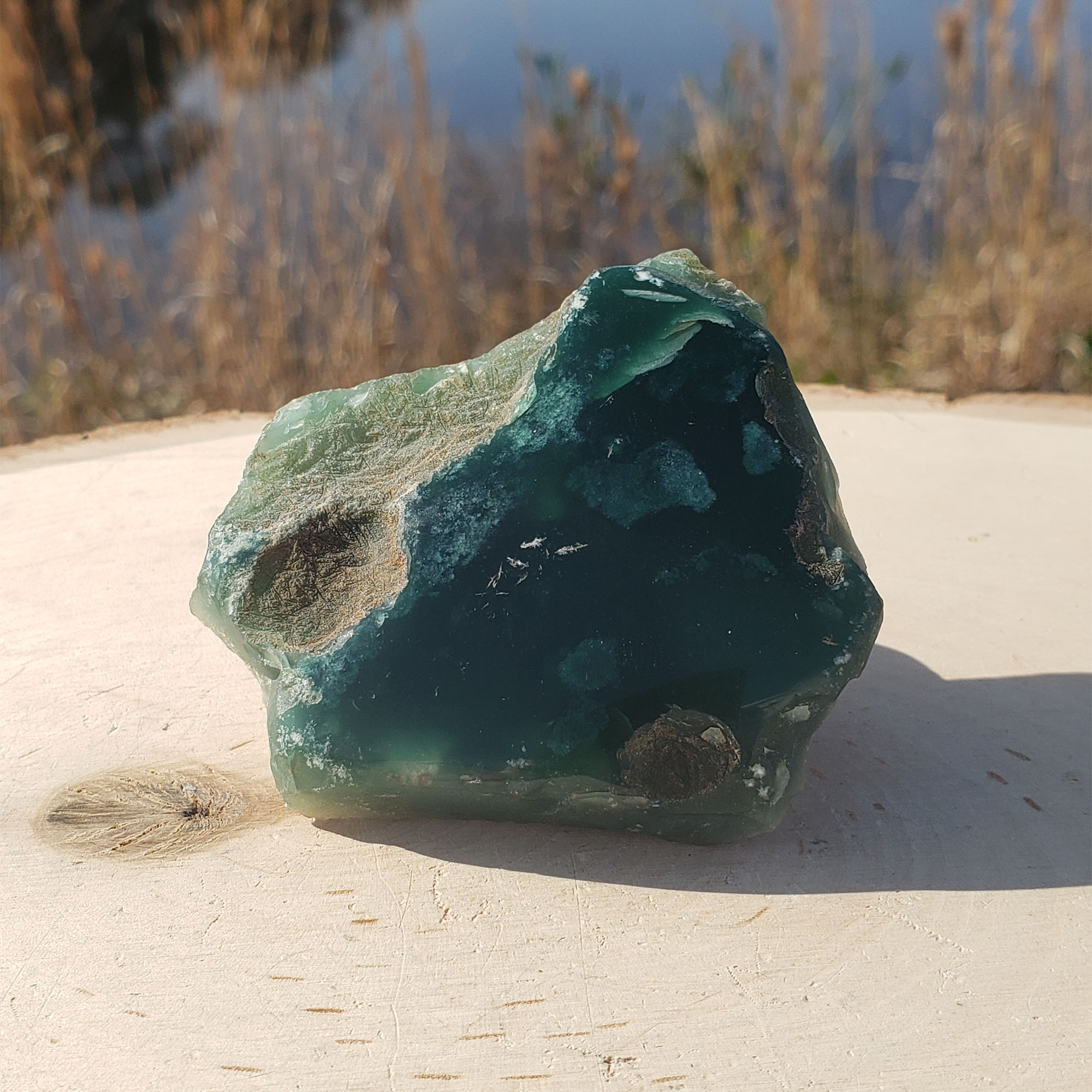 Mtorolite Chrome Chrysoprase Plate - Crystal Vaults